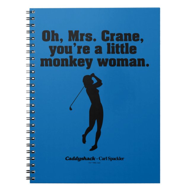 Caderno Espiral Caddyshack | Oh, Sra. Crane (Frente)