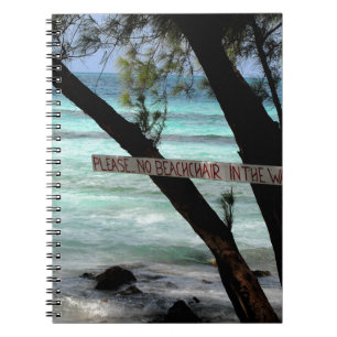 Caderno Espiral Cadeiras de Praia Rum Point Grand Cayman