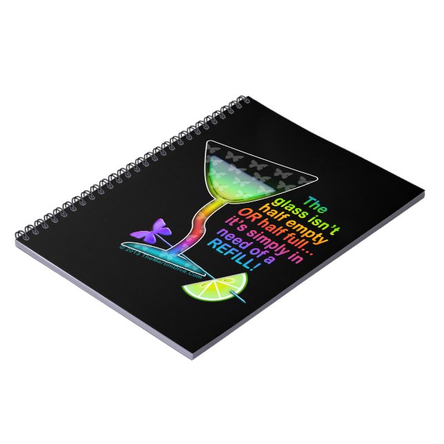 CADERNO ESPIRAL CADERNETAS - COPO MEIO CHEIO (Left Side)