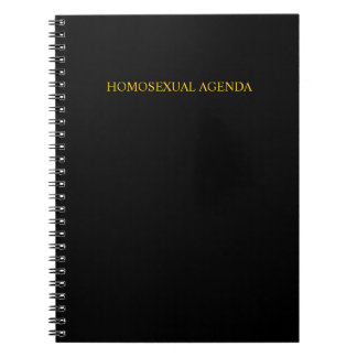 Caderno Espiral "Caderno da agenda homossexual"