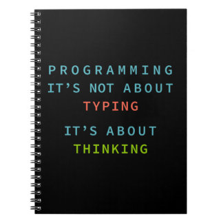 Caderno Espiral “Caderno de Citações de Programação para Codificad
