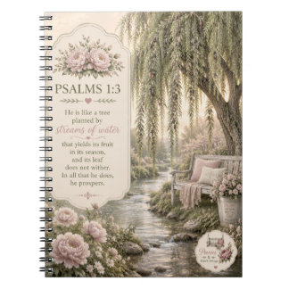 Caderno Espiral Caderno/Diário de Salmos 1:3