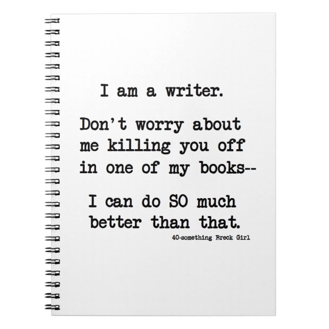 Caderno Espiral Caderno/Diário do escritor (Frente)