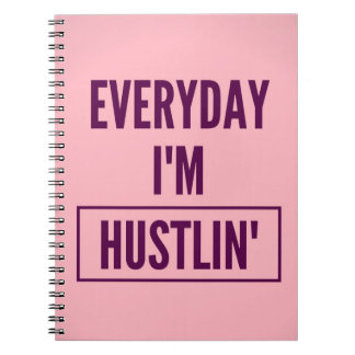 Caderno Espiral Caderno: Diário eu sou Hustlin