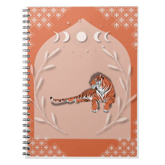 Caderno Espiral Caderno/Diário Fases da Lua do Tigre Adormecido