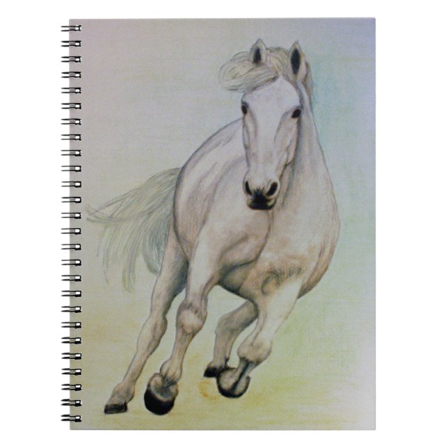 Caderno Espiral "Caderno do cavalo branco" (Frente)