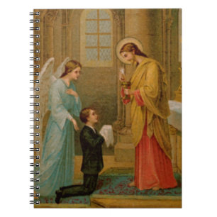 Caderno Espiral Caderno: Feliz está a alma