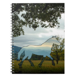 Caderno Espiral Cades de Cavalo Azul-Cordilheira