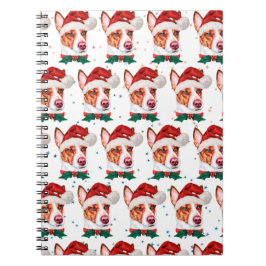 Caderno Espiral Cães da Raça Podengo Português Estrelas de Natal