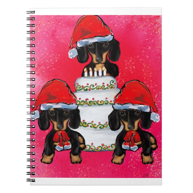 Caderno Espiral Cães de Natal (Frente)