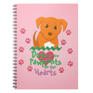 Caderno Espiral Cães Deixam Pawprint