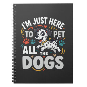 Caderno Espiral Cães Engraçados Amante de Animais Vetor