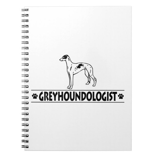 Caderno Espiral CÃES GREYHOUND Humorosos (Frente)