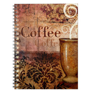 Caderno Espiral Café