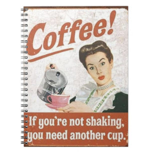 Caderno Espiral café!