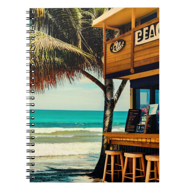 Caderno Espiral Café Bar da Praia de Bali (Frente)
