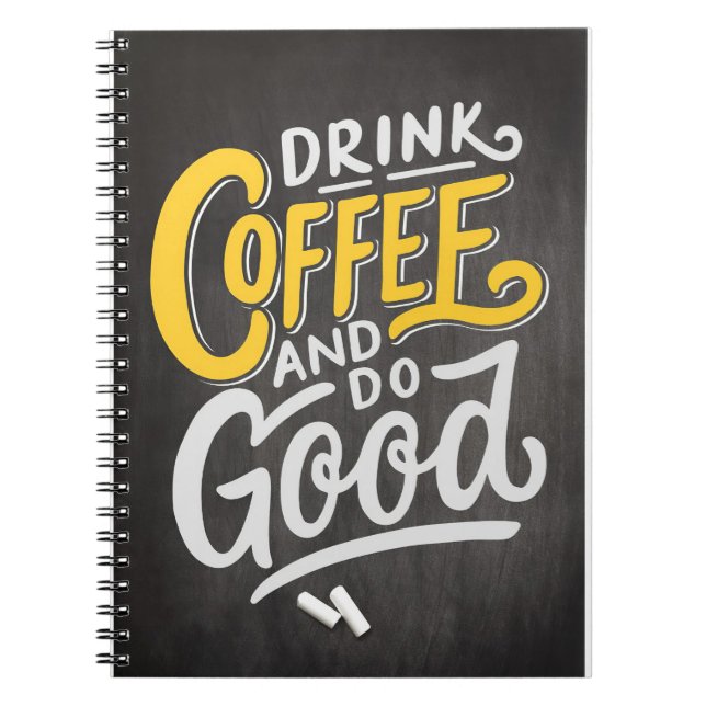 Caderno Espiral Café Beba Café Em Lover E Faça Bem (Frente)