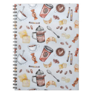 Caderno Espiral Café cafeemania cafeína