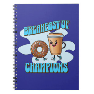 Caderno Espiral Café da Manhã dos Campeões