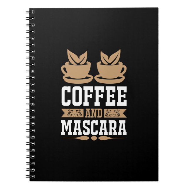 Caderno Espiral Café De Arte E Rímel (Frente)