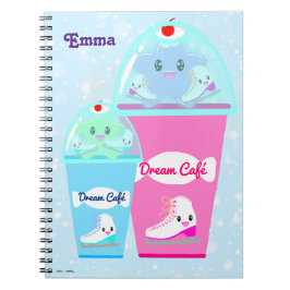 Caderno Espiral Café de Ice Skating Personalizado