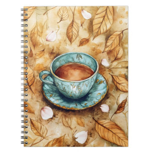 Caderno Espiral "Café de olla," uma bebida tradicional mexicana.