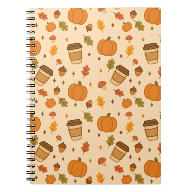 Caderno Espiral Café de Outono (Frente)