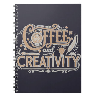 Caderno Espiral Café e Tipografia da Criatividade