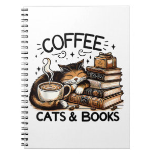Caderno Espiral Café Engraçado Livros Sobre Presentes Mulheres Ide