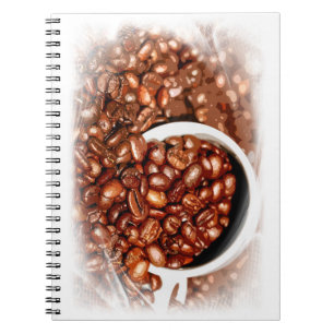 Caderno Espiral Café Feijão Elite Moderna Design Café Legal