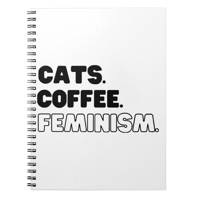 Caderno Espiral Café Feminismo (Frente)