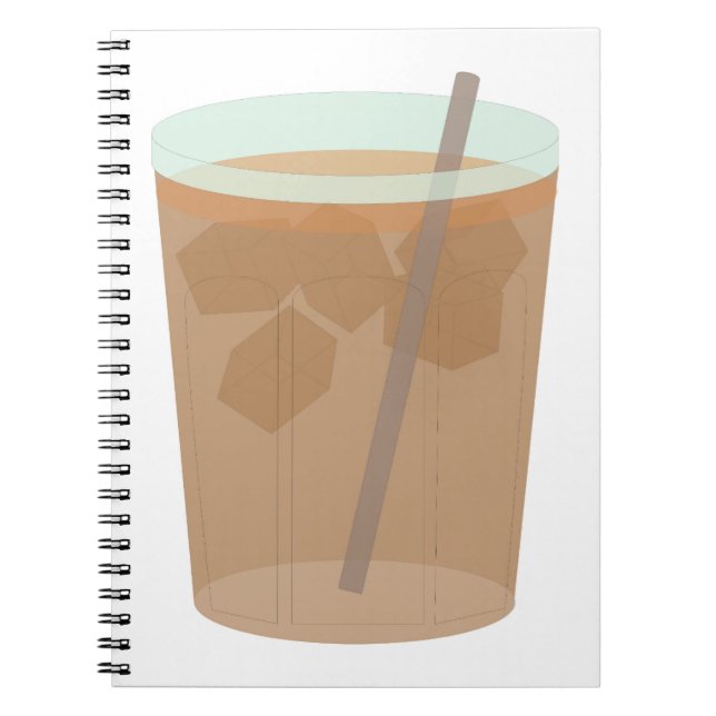 Caderno Espiral Café Físico (Frente)