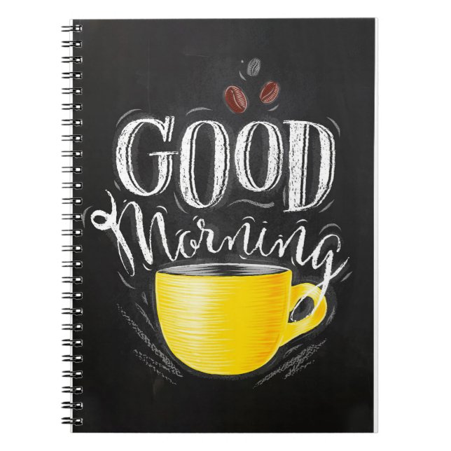 Caderno Espiral Café Lover Café Bom Dia (Frente)