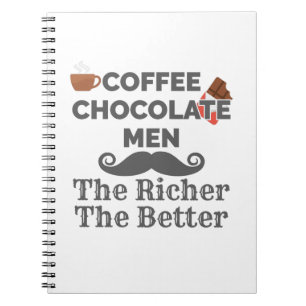 Caderno Espiral Café Lover Chocolate Homens Mais Ricos