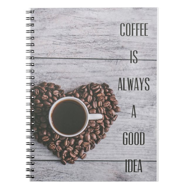 Caderno Espiral Café Lover Sempre É Uma Boa Ideia (Frente)