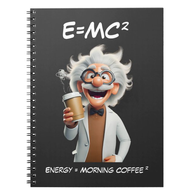 Caderno Espiral Café Mad Scientist (Frente)
