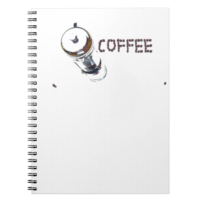 Caderno Espiral Café MagicEnjoy, 'primeira coisa da manhã', ' (Frente)