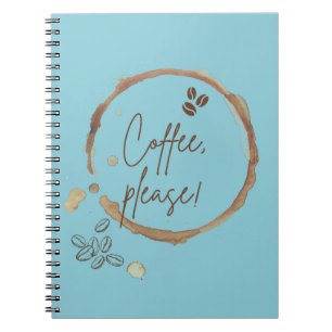 Caderno Espiral Café, por favor