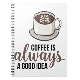 Caderno Espiral Café sempre boa ideia
