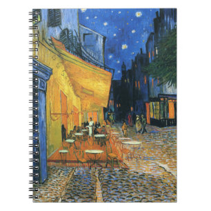 Caderno Espiral Café Terrace no Notebook Night Van Gogh