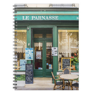 Caderno Espiral Cafés franceses: Versalhes é uma cena acolhedora.