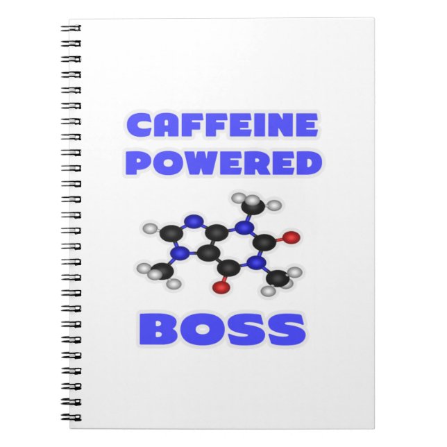 Caderno Espiral Caffeine Powered Boss (Frente)