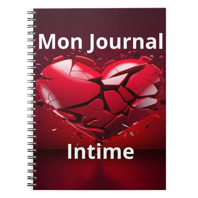 Caderno Espiral Cahier à spirale de Mon Journal Intime (Frente)