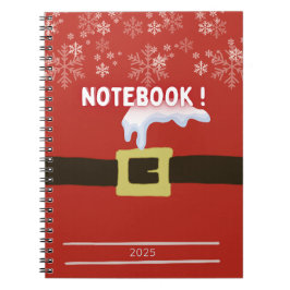 Caderno Espiral Cahier à spirales with motif de noel
