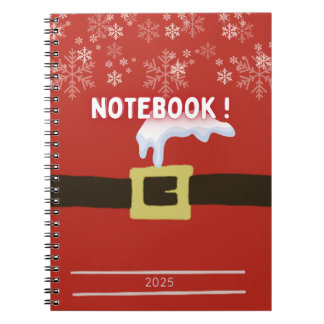 Caderno Espiral Cahier à spirales with motif de noel