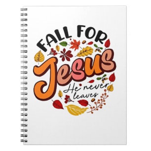 Caderno Espiral Cai por Jesus Ele Nunca Sai Daqui