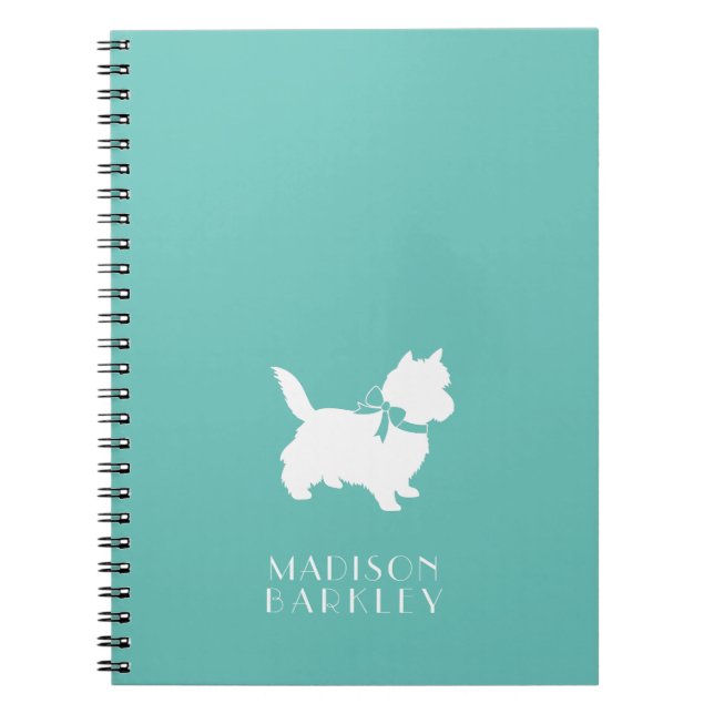Caderno Espiral Cairn Terrier Dog Puppy (Frente)