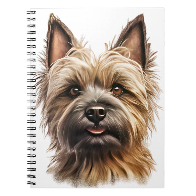CADERNO ESPIRAL CAIRN TERRIR DOG CUTE BROWN (Frente)