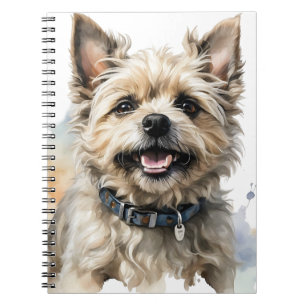CADERNO ESPIRAL CAIRN TERRIR DOG CUTE BROWN