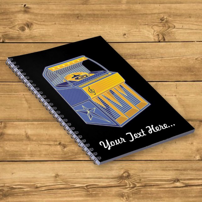 Caderno Espiral Caixa de Som Retrô (Criador carregado)